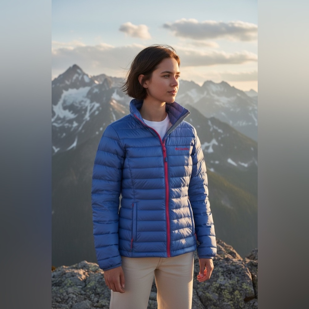 Columbia sister brook II jacket omni-heat thermal light zip New Coat Size small